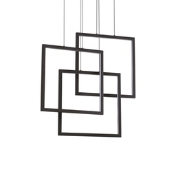 [8021696269375] Lampada a sospensione nero L 730 x H min 850 - max 1450 x P 180 mm