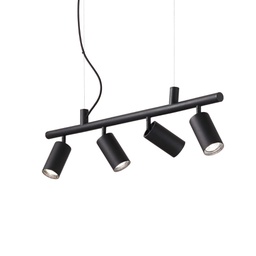 [8021696231341] Lampada a sospensione nero L 760 x H min 355 - max 2105 x P 55 mm