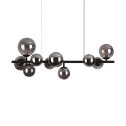 [8021696271408] Lampada a sospensione nero L 810 x H min 590 - max 2340 x P 300 mm