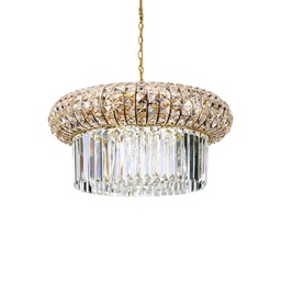 [8021696237794] Lampada a sospensione oro D 600 x H min 550 - max 1470 mm