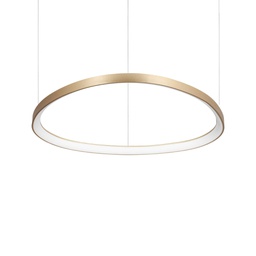 [8021696269849] Lampada a sospensione ottone L 810 x H min 285 - max 1800 x P 810 mm