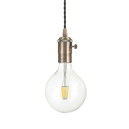 [8021696163123] Lampada a sospensione rame D 90 x H min 335 - max 2085 mm