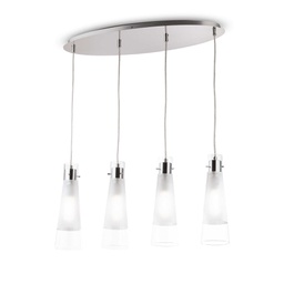 [8021696023038] Lampada a sospensione trasparent L 730 x H min 600 - max 1350 x P 330 mm