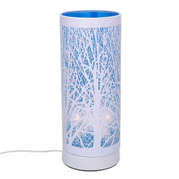 [V5601510000] Lampada aroma metallo touch blu cmø10h26