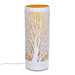[V5601490000] Lampada aroma metallo touch giallo cmø10h26