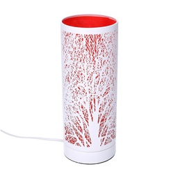 [V5601470000] Lampada aroma metallo touch rosso cmø10h26