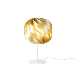 [GL/T/44/NGLD] Lampada da Tavolo Base e Stelo New Gold in Metallo Cm. 25 x 44h