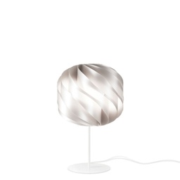 [GL/T/44/W] Lampada da Tavolo Base e Stelo in Metallo Cm. 25 x 44h