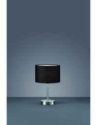 [TRIO501100102] Lampada da Tavolo Hotel Metallo Paralume Nero Ø20 cm Trio Lighting