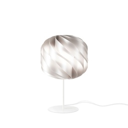 [GL/T/44/SVR] Lampada da Tavolo Silver in Metallo Cm. 25 x 44h