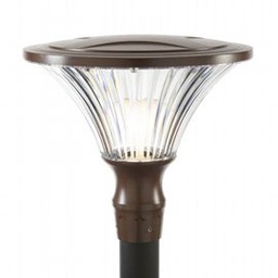 [SOV253/36] Lampada da esterno in alluminio pressofuso, diffusore trasparente, diametro 60mm, altezza max 160mm, IP65 corten