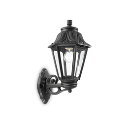 [8021696101491] Lampada da parete Dafne AP1, nera, L220xH450xP275mm
