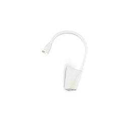 [8021696142708] Lampada da parete GOOSE bianca - L60xH185xP300mm