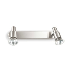 [8021696018836] Lampada da parete SLEM in nickel - 260x100x130 mm
