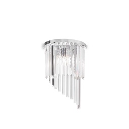 [8021696168913] Lampada da parete cromo L 300 x H 450 x P 150 mm