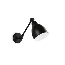 [8021696027852] Lampada da parete nero L 140 x H 230 x P 440 mm