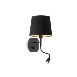 [8021696158242] Lampada da parete nero L 180 x H 480 x P 210 mm