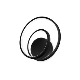 [8021696304496] Lampada da parete nero L 290 x H 300 x P 80 mm