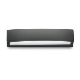 [8021696100371] Lampada da parete nero L 450 x H 80 x P 95 mm
