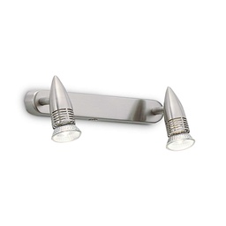 [8021696009483] Lampada da parete nickel L 290 x H 110 x P 110 mm