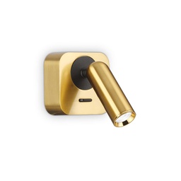 [8021696260662] Lampada da parete ottone L 65 x H 85 x P 110 mm