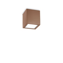 [8021696251592] Lampada da soffitto TECHO PL1 - L 90 x H 95 x P 90 mm - colore coffee
