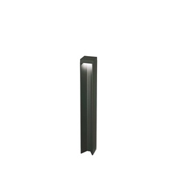 [8021696306872] Lampada da terra KURT nera 3000K - L85xH650xP85mm