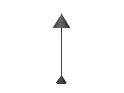 [LA/110/NE] Lampada da terra in metallo nero D40xD40x156h cm