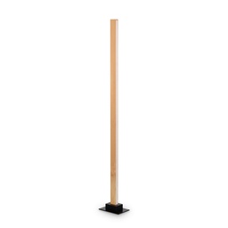 [8021696284484] Lampada da terra legno L 150 x H 1610 x P 220 mm