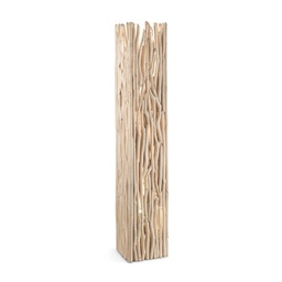 [8021696180946] Lampada da terra legno L 280 x H 1560 x P 280 mm