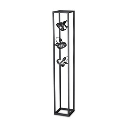 [8021696293684] Lampada da terra nero L 210 x H 1300 x P 210 mm