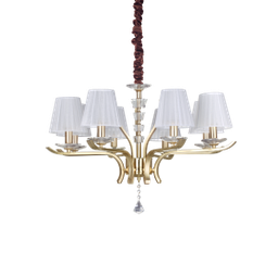 [8021696197739] Lampada decape a sospensione 8 luci ideal lux da interno
