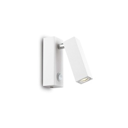 [8021696142258] Lampada parete quadrata bianca 40x110x150mm