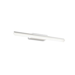 [8021696142296] Lampada parete riflessa D42 bianca - L420xH40xP90mm
