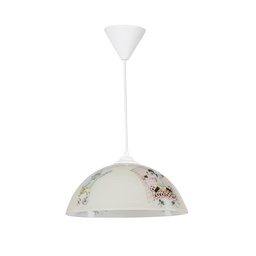 [FZ95900] Lampada per cameretta Mufi MDL4164 vetro bianco con disegni