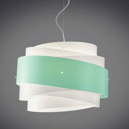 [BEA/S5/60/V] Lampadario a sospensione BEA cinque luci Verde diametro 60x h38 cm