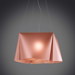 [WANDA/S5/60/COP] Lampadario a sospensione cinque luci luci WANDA in Polilux Rame diametro 59x h31 cm