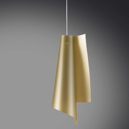 [VELA/S/50/NGLD] Lampadario a sospensione in Polilux VELA Oro diametro 19 x h49 cm