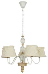 [V9122410000] Lampadario in ferro e vetro cm 68 x 60 h