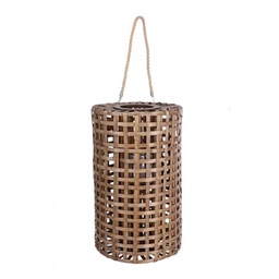 [B0140787] Lanterna Thai marrone in legno