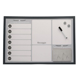 [V4612180000] Lavagna magnetica agenda con sughero e pennarello cm 60x40x1