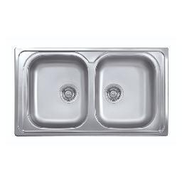 [EFFEZ94172] Lavello 86x50 2 vasche SA322 EFFEZ