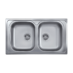 [FZ97874] Lavello da incasso 86x50 2 vasche SAXT322A