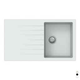[DFLEX-140-1721-AV] Lavello Sintetico Da Incasso 1 Vasca  Cm 86