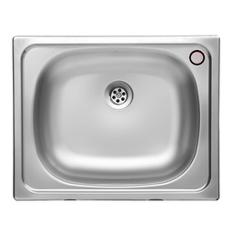 [FZ82091] Lavello da cucina una vasca in acciaio inox satinato da incasso 40x50 cm(N20535)