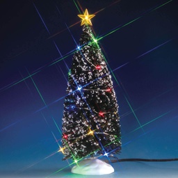 [2013224] Lemax Evergreen Tree W/24 Multi Light - Albero sempreverde con 24 luci multiple per villaggio di Natale