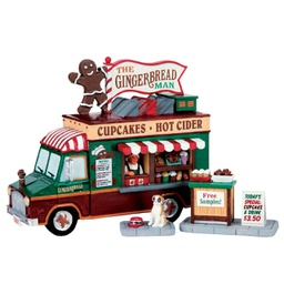 [2013221] Lemax The Gingerbread Man Set Of 3 - Il set di 3 Gingerbread Man per villaggio di Natale