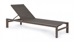 [B0663182] Lettino Skipper New C-Ruote Coffee Yk14 - 