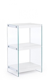[B0734180] Libreria 3P Line Wood Bianco  