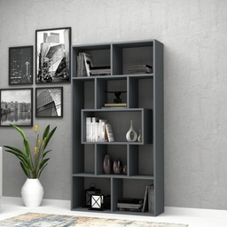 [FZ95707] Libreria Face grigio cemento 90x30x170H cm.